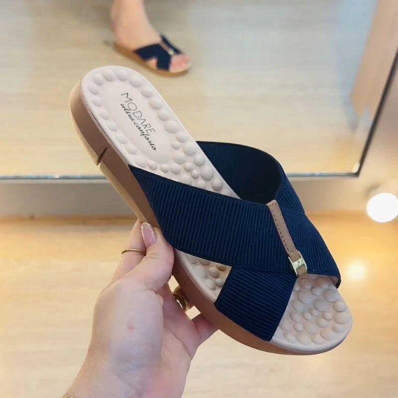 Sandália Ortopédica Alça Cruzada Comfort