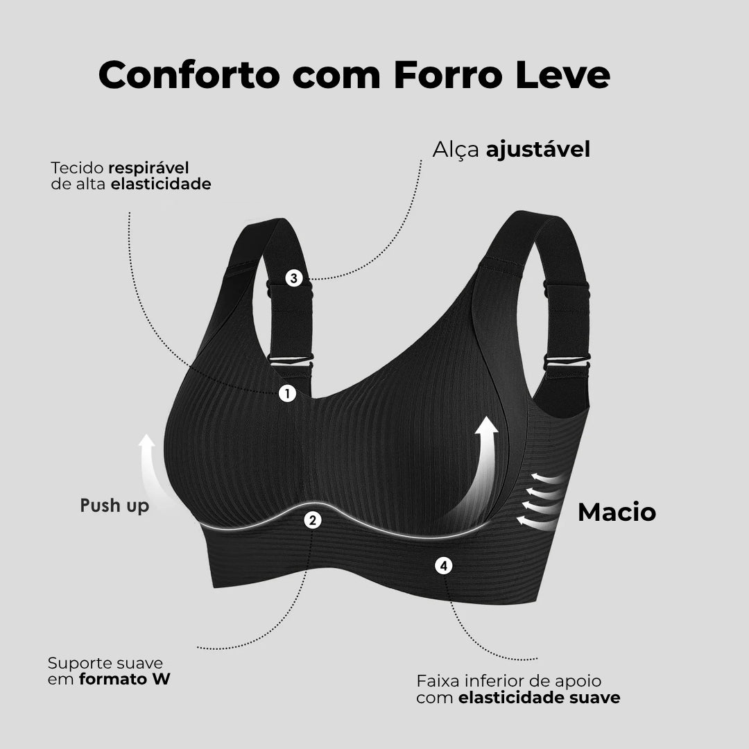 🔥Black Friday🔥 - Kit com 3 Sutiãs BellaLift - Levantas e Modela os seios