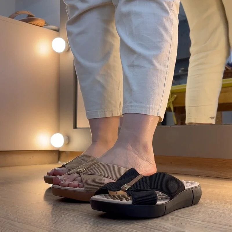 Sandália Ortopédica Alça Cruzada Comfort