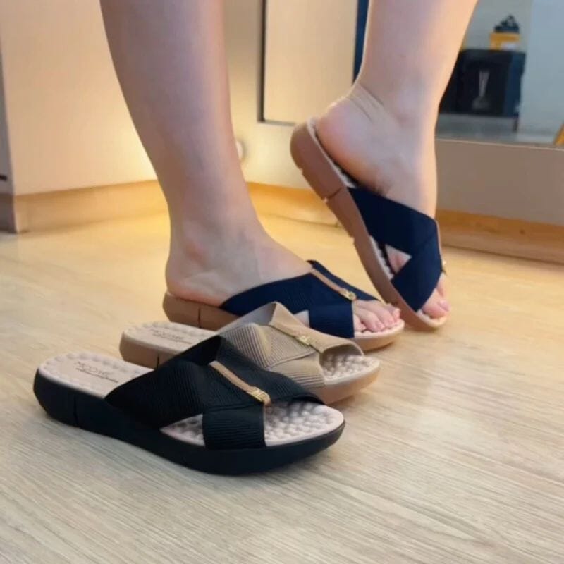 Sandália Ortopédica Alça Cruzada Comfort
